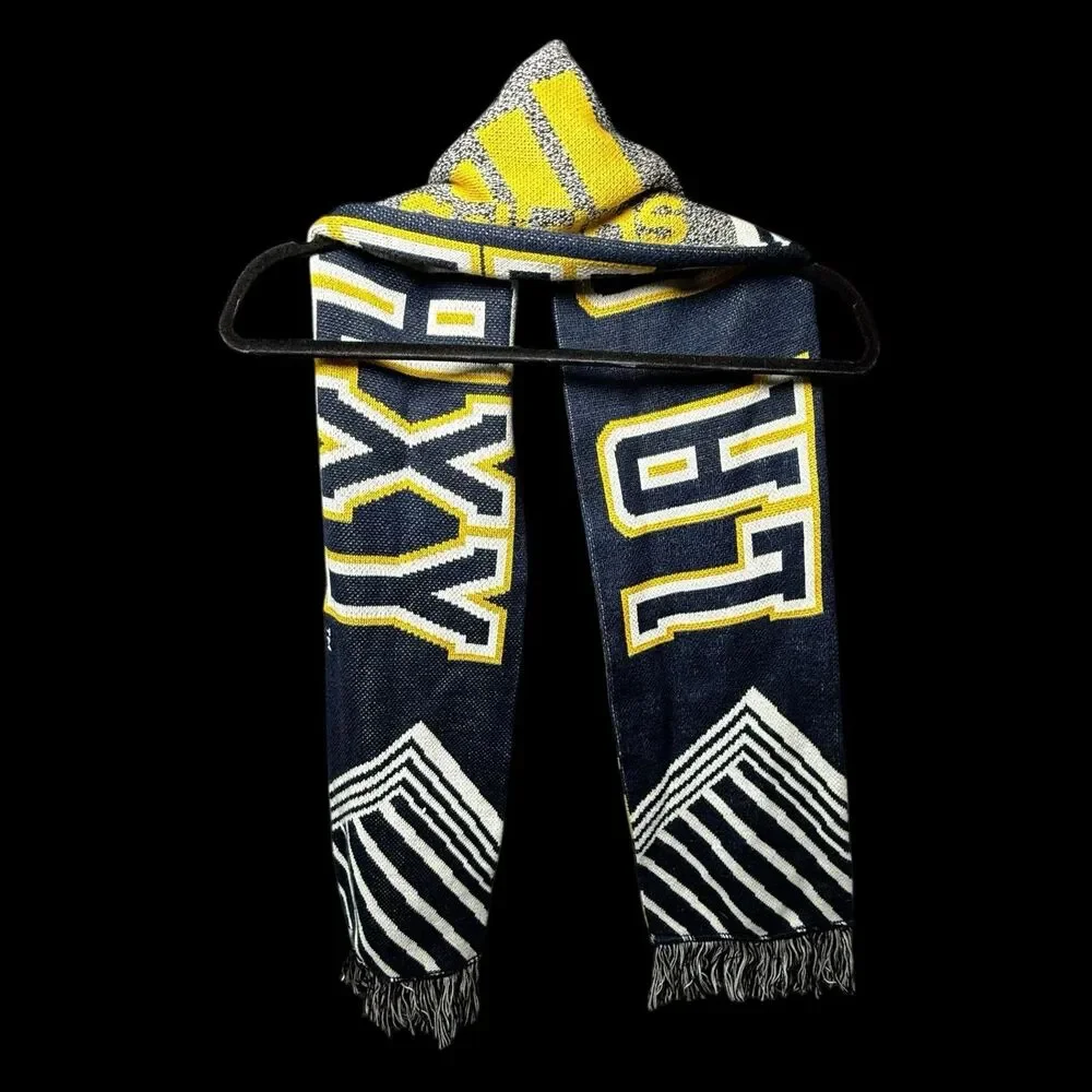 LA Galaxy MLS Adidas Scarf Navy Gold White Soccer Football‎